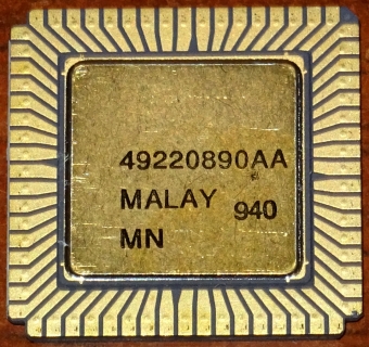 Intel R80186 CPU Malay 1978